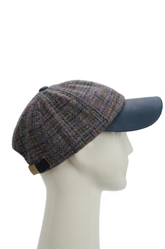 Harris Tweed Baseball Cap | Thistle Navy (HH)