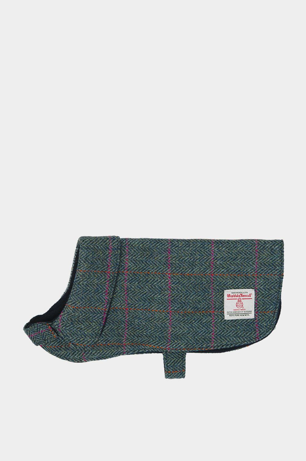 Harris Tweed Cosy Dog Coat | Turquoise Herringbone Prices From