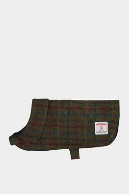 Harris Tweed Cosy Dog Coat | Green/Burgundy Multi Prices From