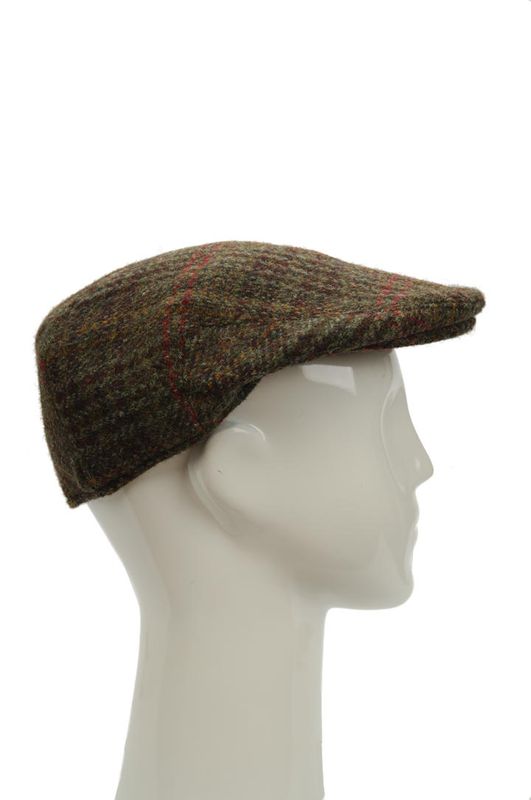 Harris Tweed Flat Cap | GreenGlenCheck Stornoway (8390) (FW)