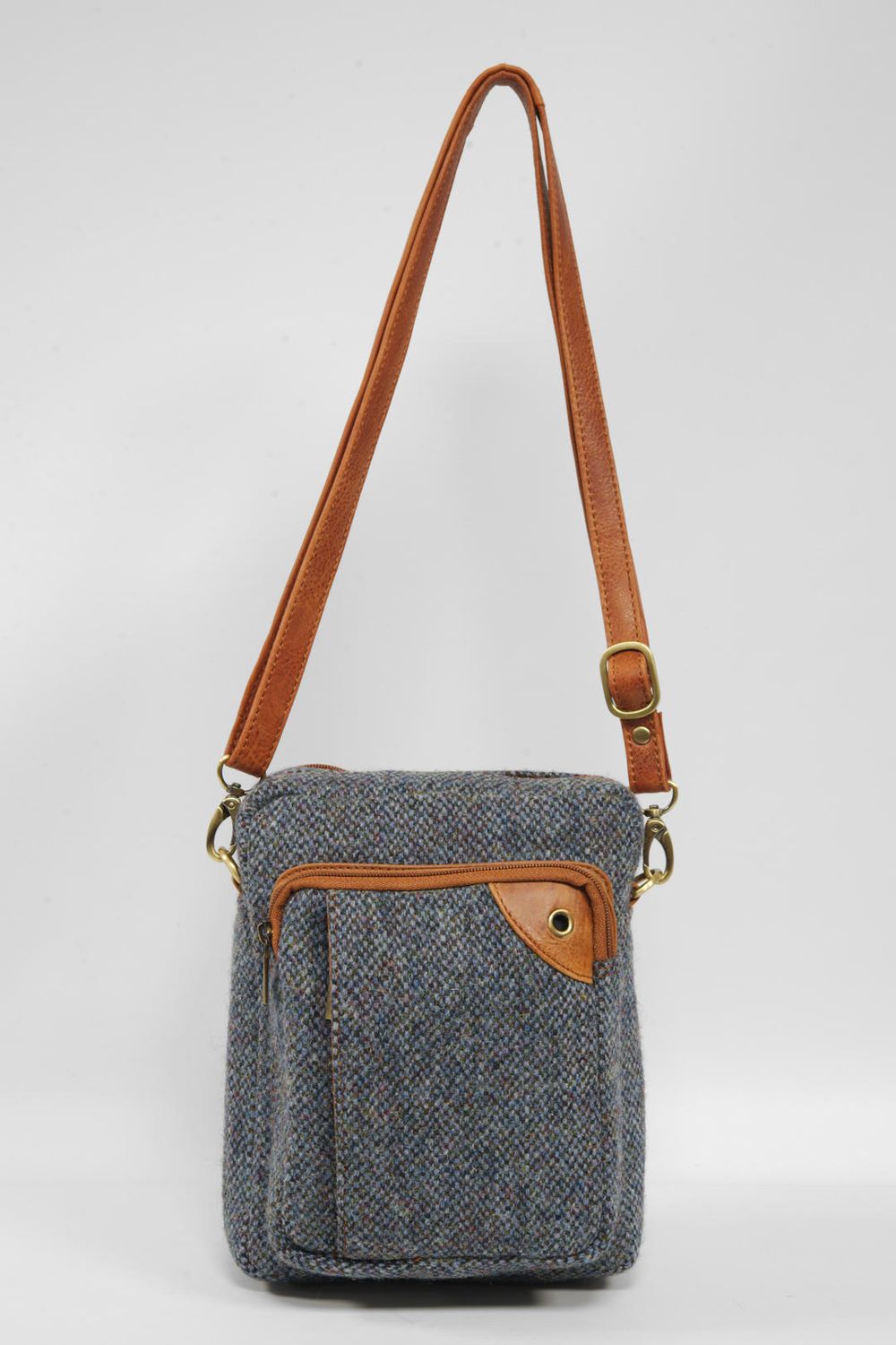 Harris Tweed Harris Bag | BC1 (Tan Leather)