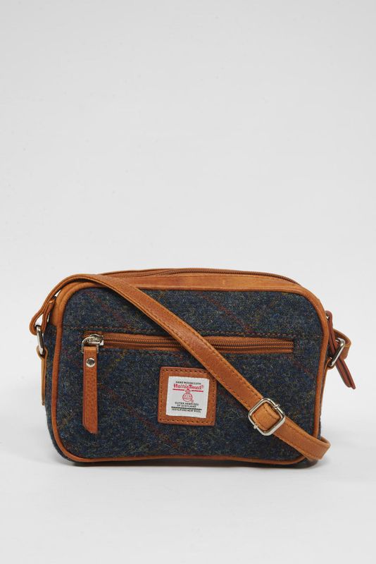 Harris Tweed Eilidh Bag | A0239 (C) (Tan Leather)