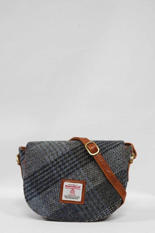 Harris Tweed Iona Bag | A0178 (C) (Tan Leather)