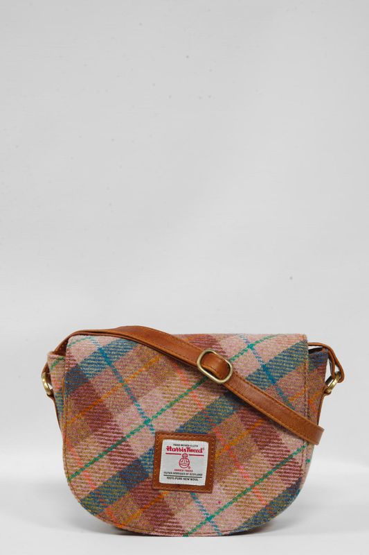 Harris Tweed Iona Bag | A0220 (C) (Tan Leather)
