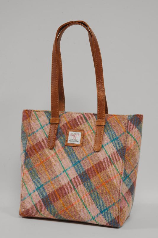 Harris Tweed Bays Bag | A0220 (C) (Tan Leather)