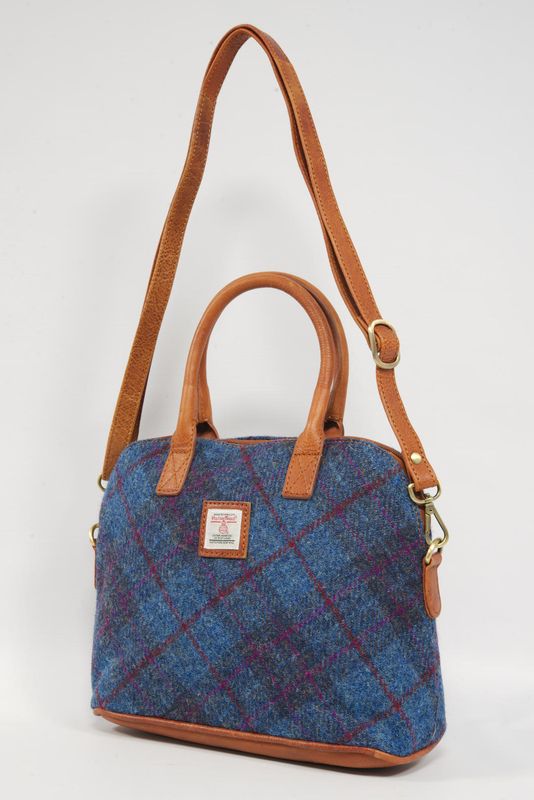 Harris Tweed Celtic Bag | A0174 (C) (Tan Leather)