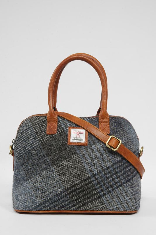 Harris Tweed Celtic Bag | A0178 (C) (Tan Leather)