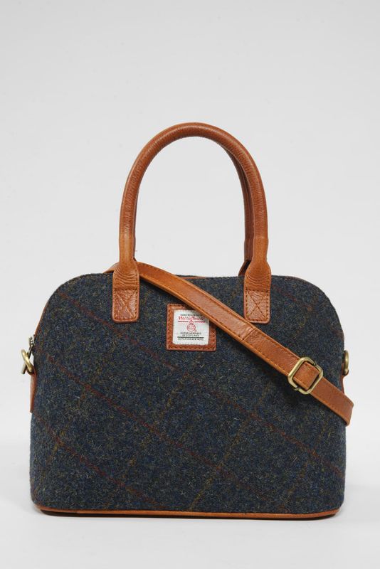 Harris Tweed Celtic Bag | A0239 (C) (Tan Leather)