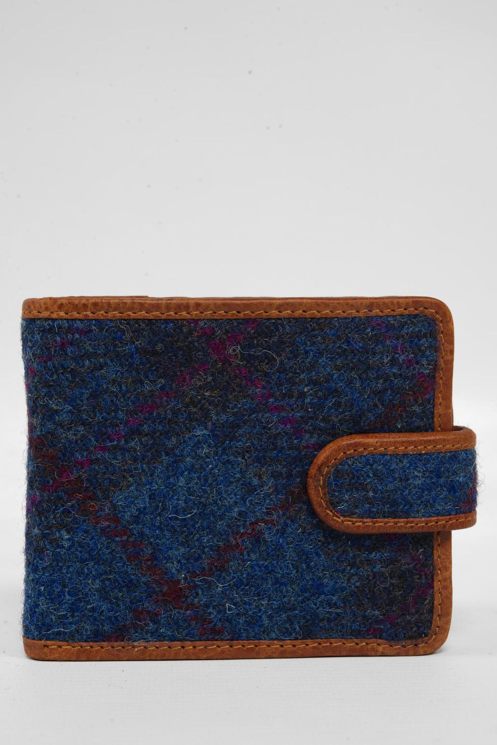 Harris Tweed Murdo Wallet | A0174 (C) (Tan Leather)