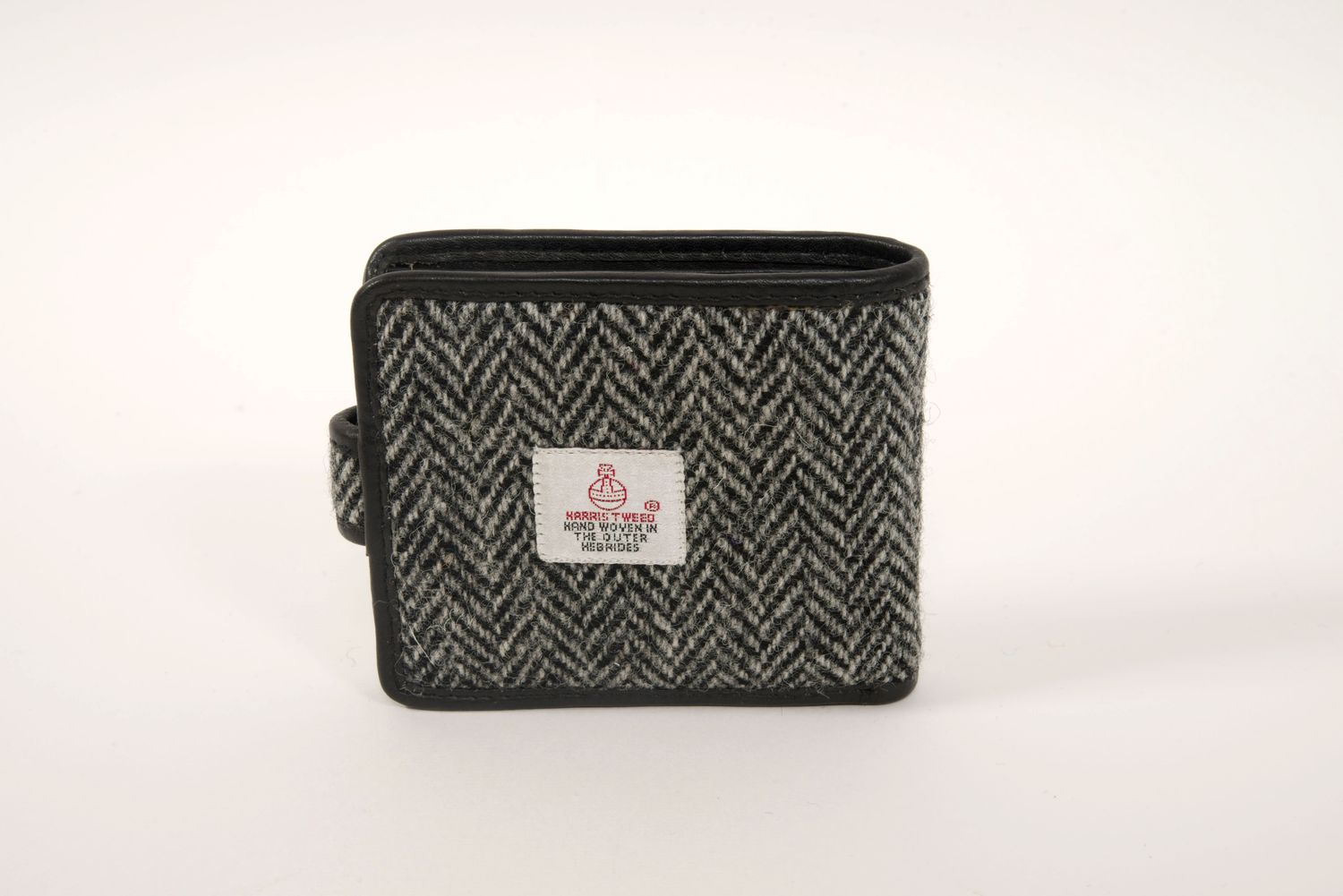 Harris Tweed Murdo Wallet | HB1 (Black Leather)