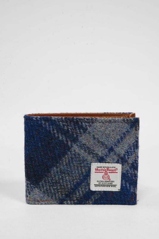 Harris Tweed Iain Wallet | A0237 (C) Tan Leather