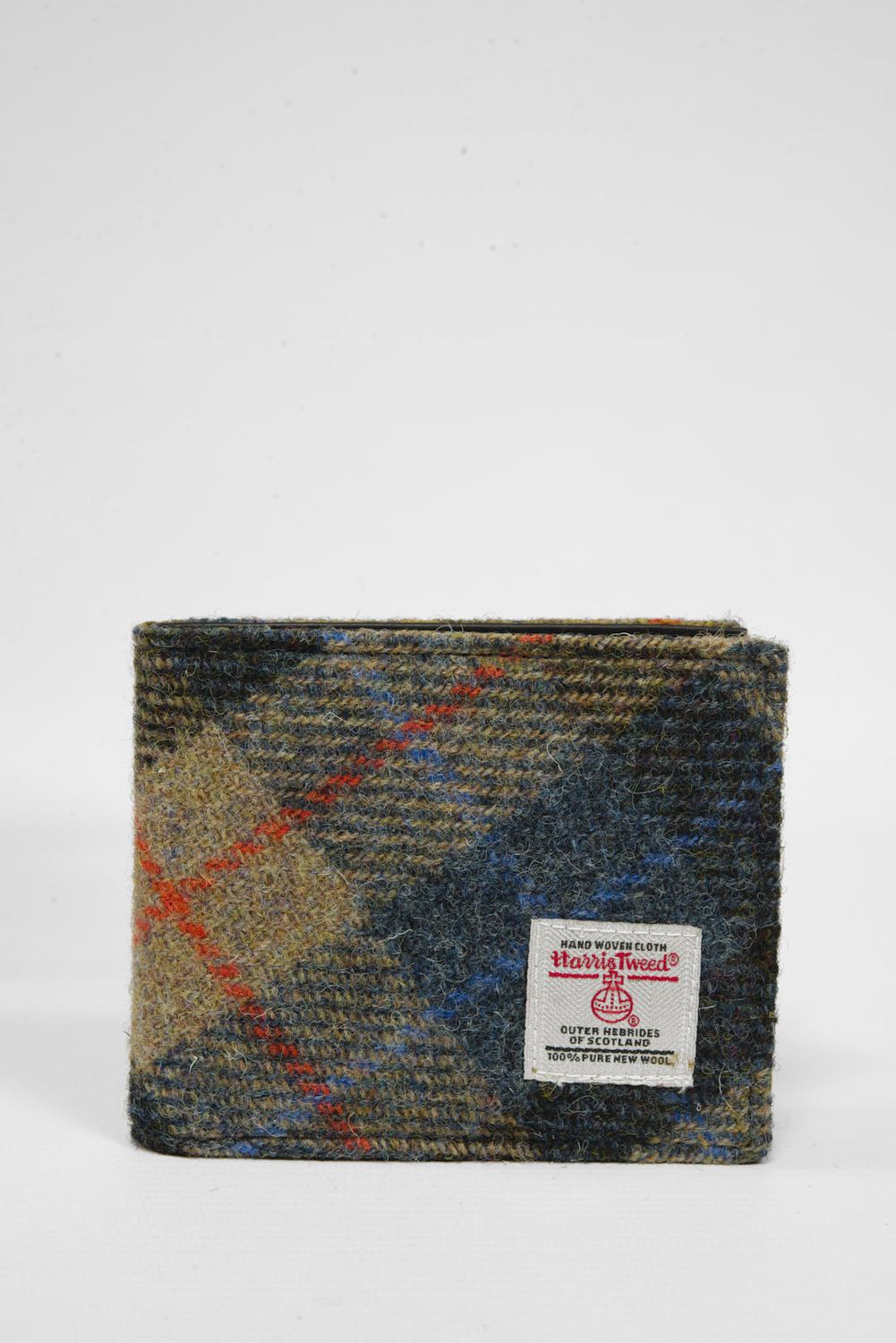 Harris Tweed Iain Wallet | A0162 (C) Black Leather