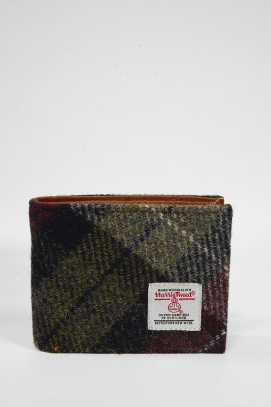 Harris Tweed Iain Wallet | A0175 (C) Tan Leather