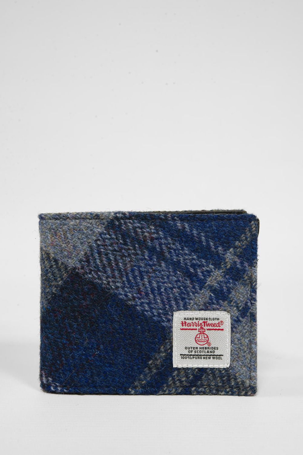 Harris Tweed Iain Wallet | A0237 (C) Black Leather