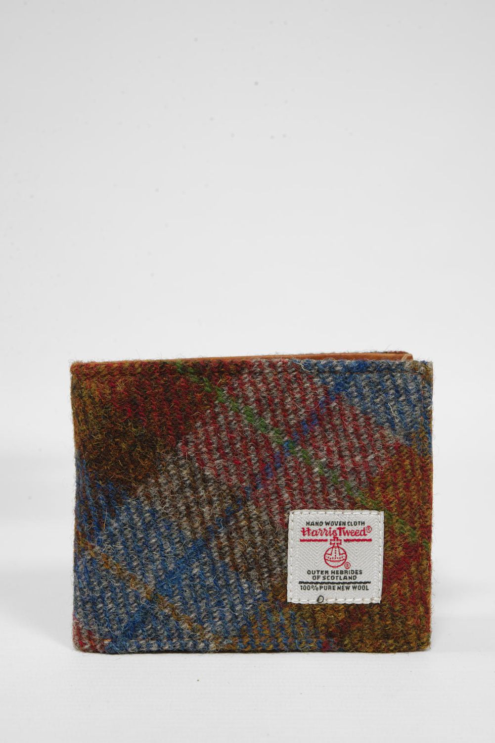 Harris Tweed Iain Wallet | A0212 (C) Tan Leather