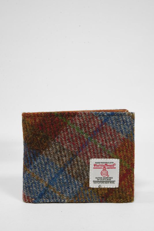 Harris Tweed Iain Wallet | A0212 (C) Tan Leather