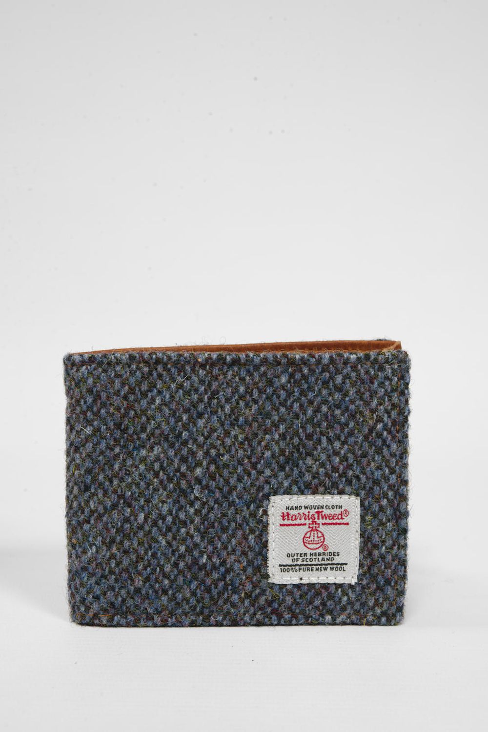 Harris Tweed Iain Wallet | BC1 Tan Leather