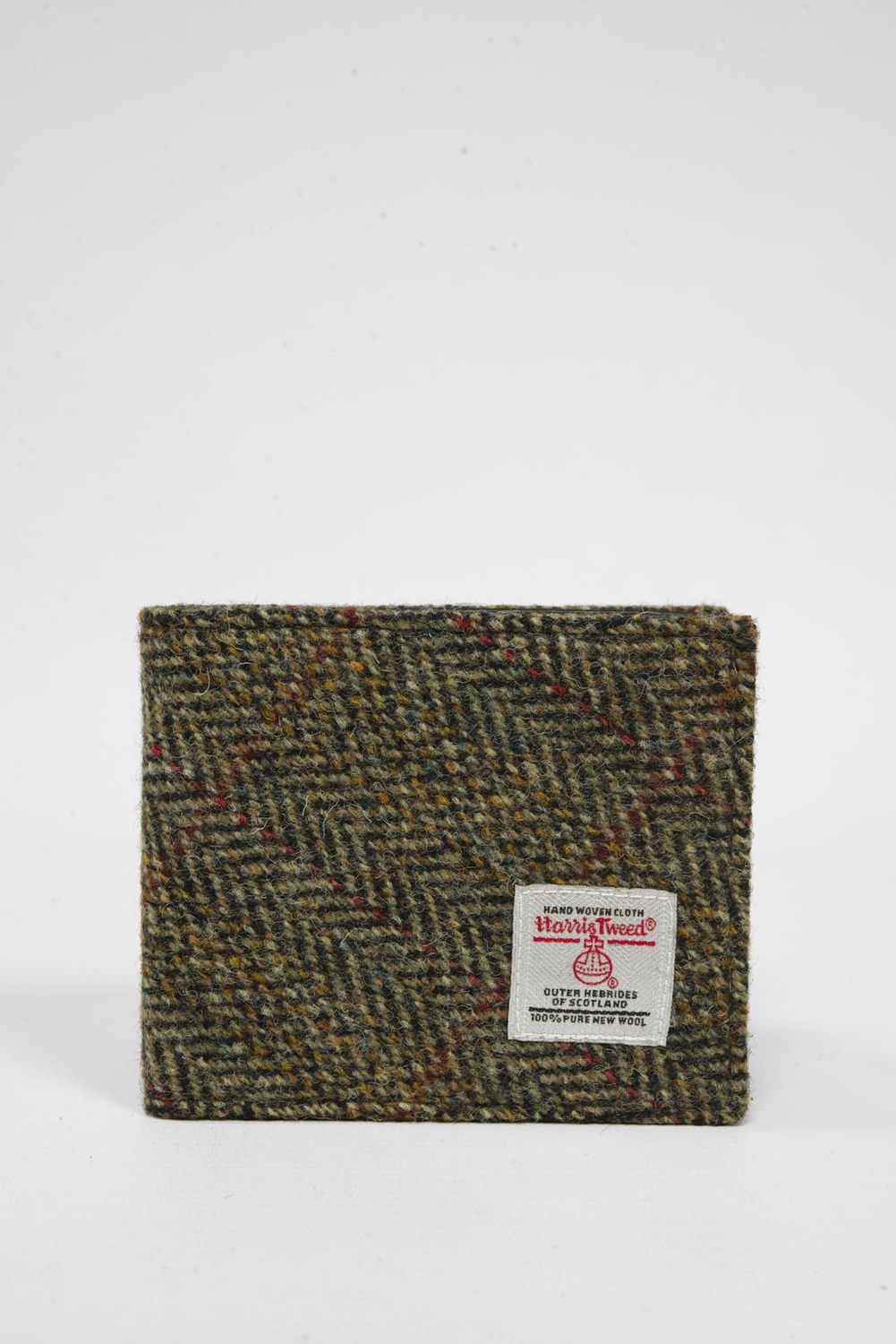 Harris Tweed Iain Wallet | HB127 Black Leather