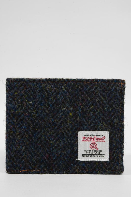 Harris Tweed Iain Wallet | HB128 Tan Leather