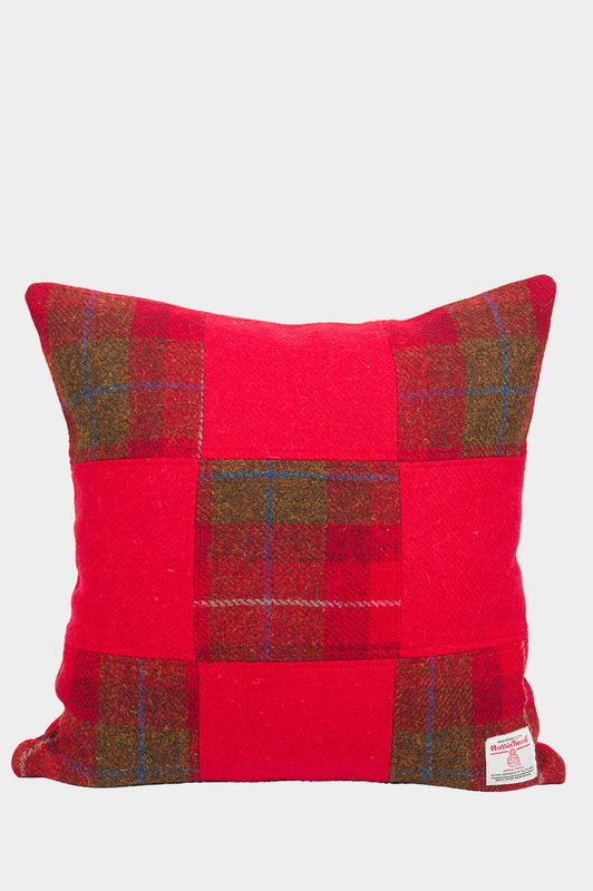 Harris Tweed Square Patchwork Cushion A001/211 Prices From