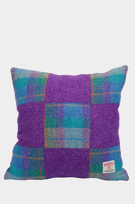 Harris Tweed Square Patchwork Cushion A085/208 Prices From