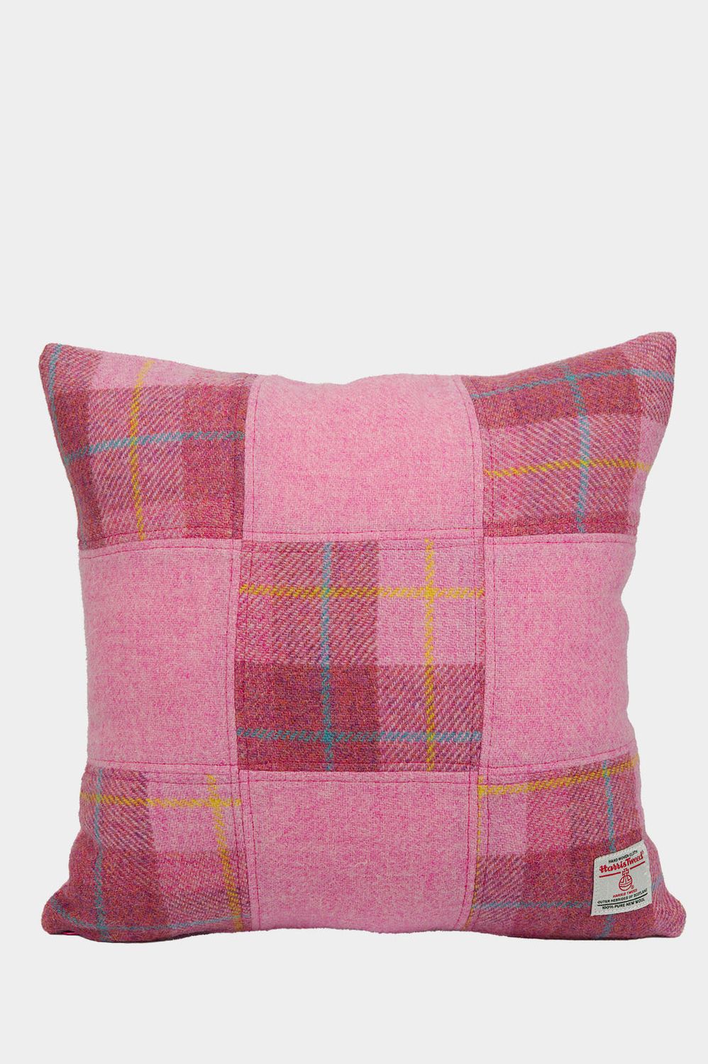 Harris Tweed Square Patchwork Cushion A0223/210 Prices From