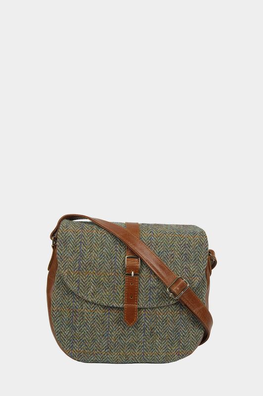 Harris Tweed Catriona Bag | HB107 (Tan Leather)