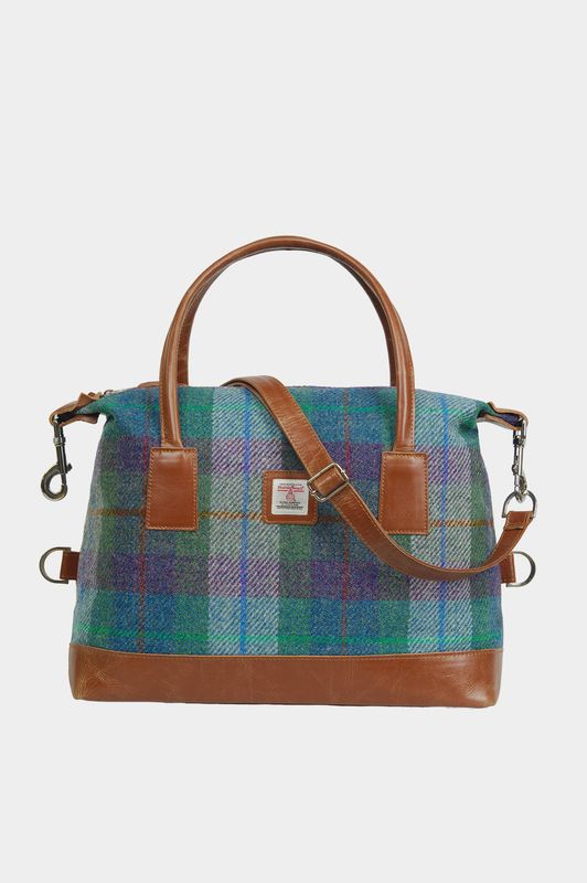 Harris Tweed St Kilda Bag | A0173 (Tan Leather)