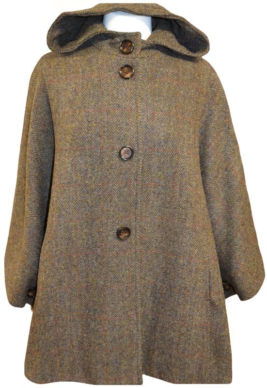Harris Tweed Ladies Hooded Cape | HB40