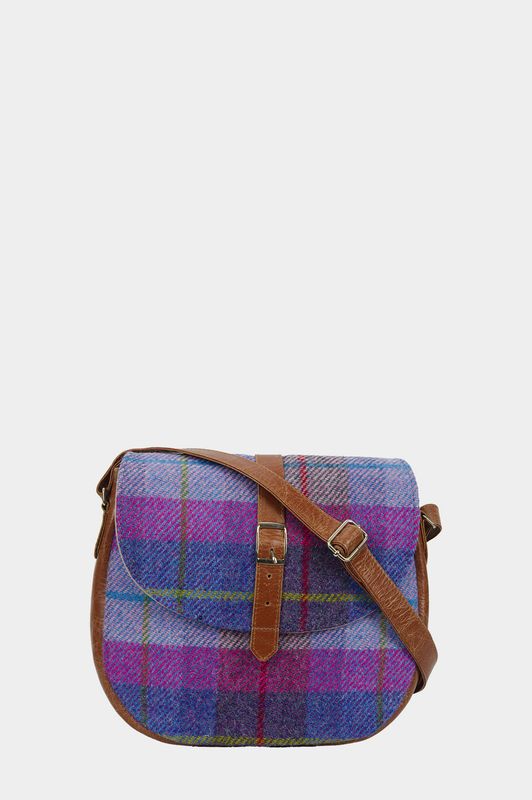 Harris Tweed Catriona Bag | A0114 (Tan Leather)