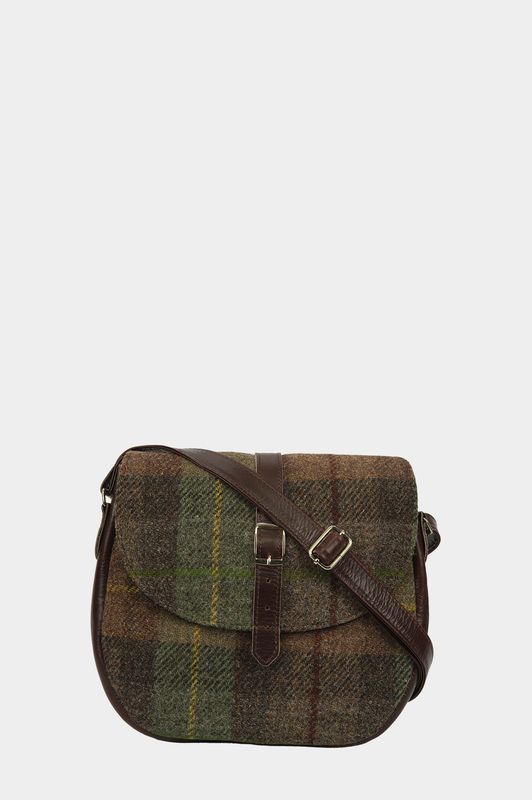 Harris Tweed Catriona Bag | A086 (Brown Leather)