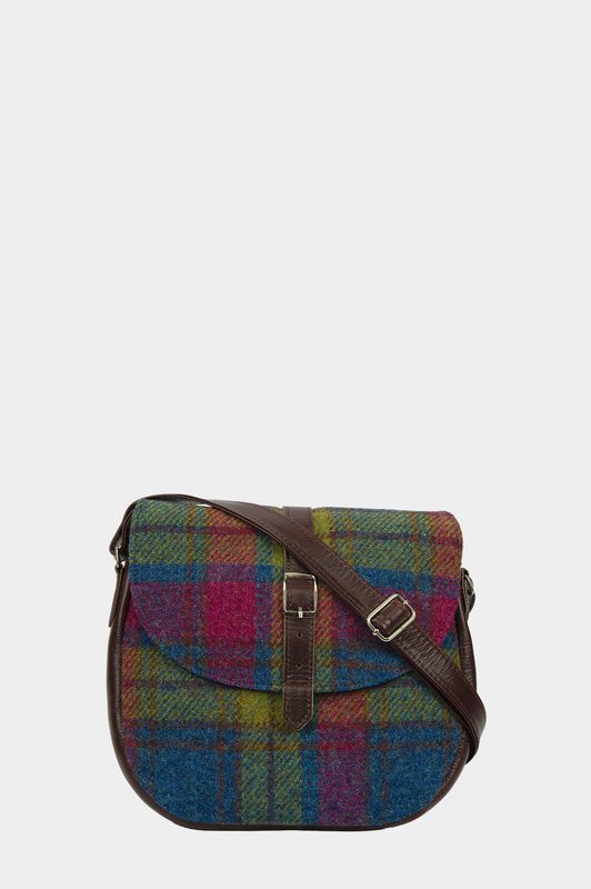Harris Tweed Catriona Bag | A0195 (Brown Leather)
