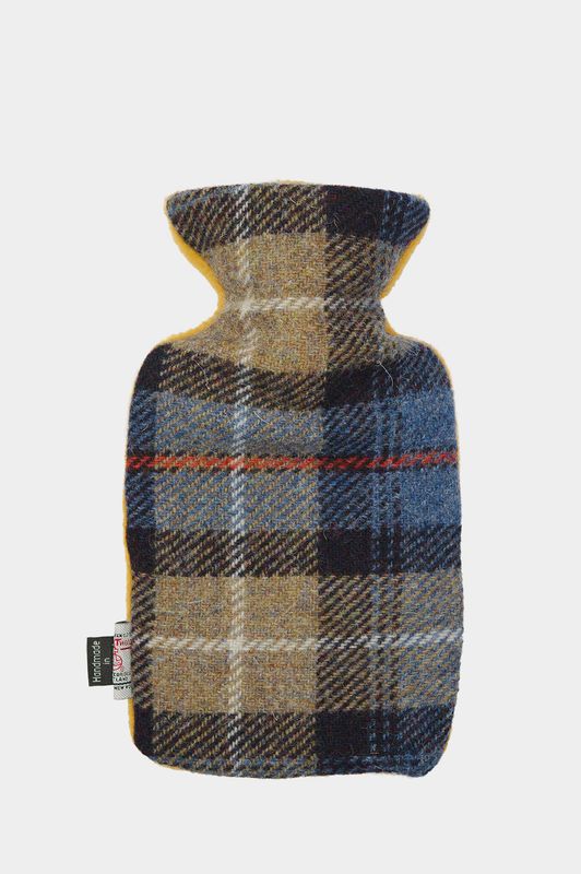 Harris Tweed Small Hot Water Bottle | A072 Yellow Fleece