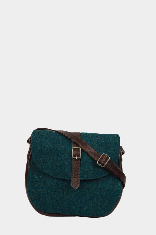 Harris Tweed Catriona Bag | 334 (Brown Leather)