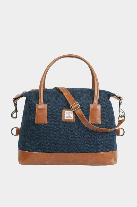 Harris Tweed St Kilda Bag | HB104 (Tan Leather)