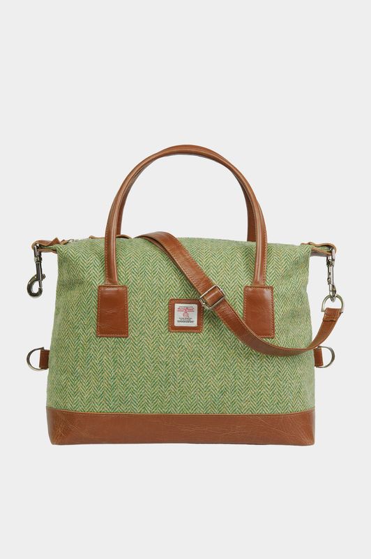 Harris Tweed St Kilda Bag | NHB1 (Tan Leather)