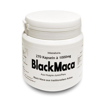 BLACK MACA 270 Stk. Kapseln á 1000mg - Dose