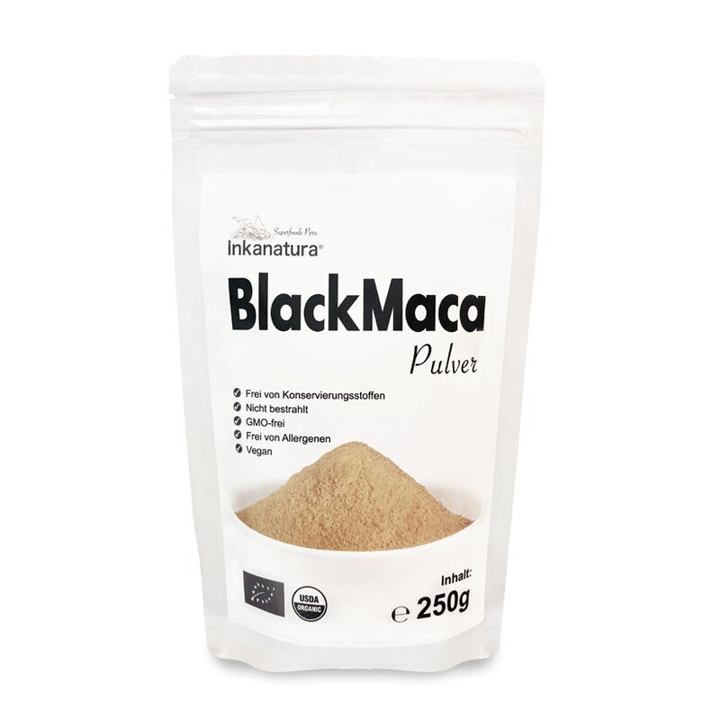 Black Maca Pulver à 250g - Beutel