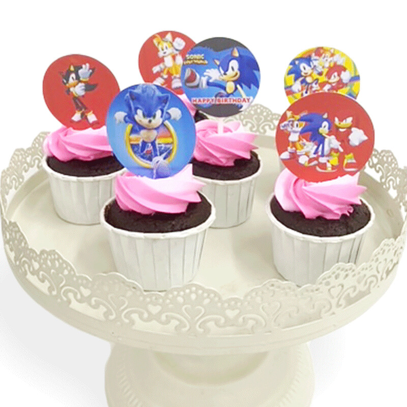 CCT07 SONIC PARTY CUPCAKES