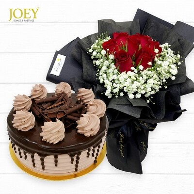 JCF04 Cake + Flower Bundle