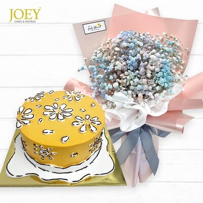 JCF05 Cake + Flower Bundle