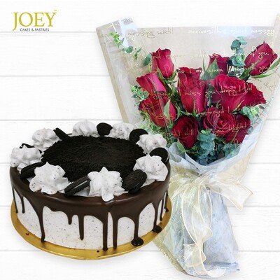 JCF08 Cake + Flower Bundle