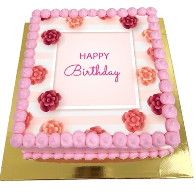 JCT06 Pink Floral Birthday