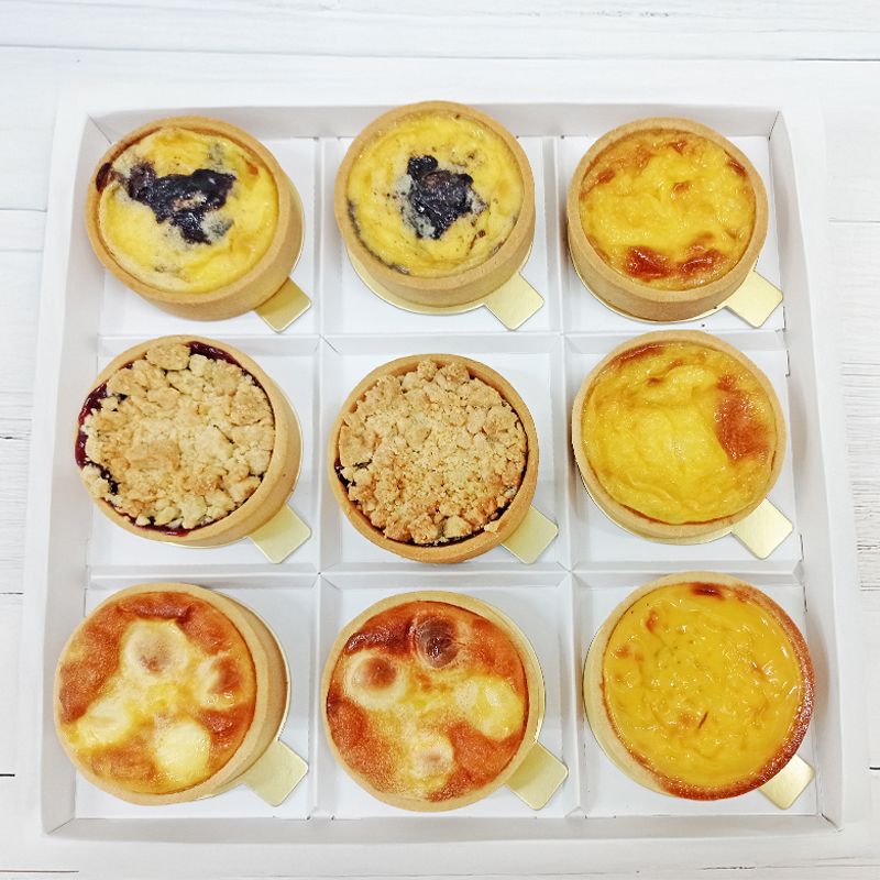 Egg and Blueberry Tarts 9 Pieces | Premium Gift Box Egg and Blueberry Tarts 9 Pieces | Premium Gift Box