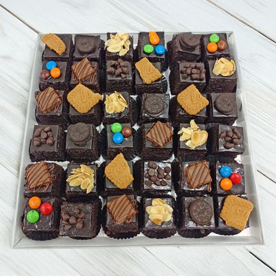 Mini Assorted Brownies Premium Box | Box of 36 Mini Assorted Brownies Premium Box | Box of 36