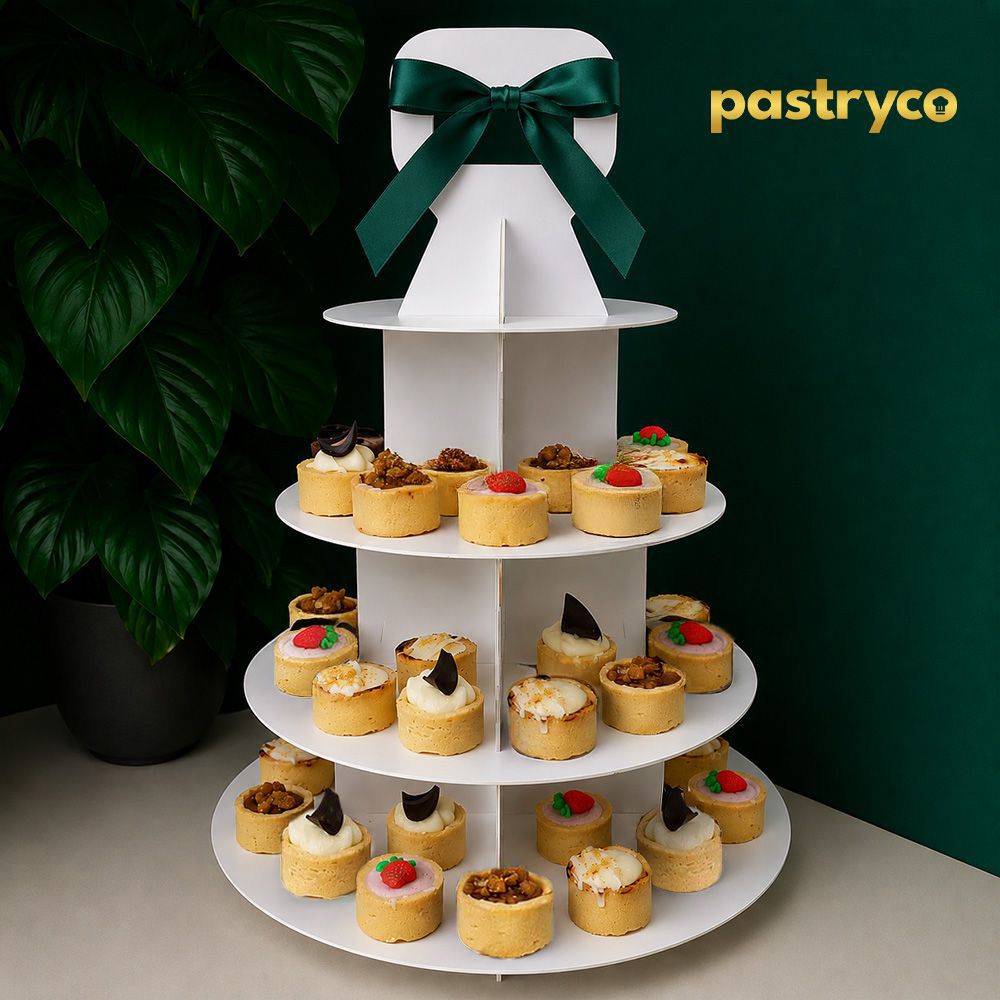 PB06 Combo Mix #4 Mini Chocolate and Cheese Tarts 48pcs | Party Dessert Tower | Halal Certified