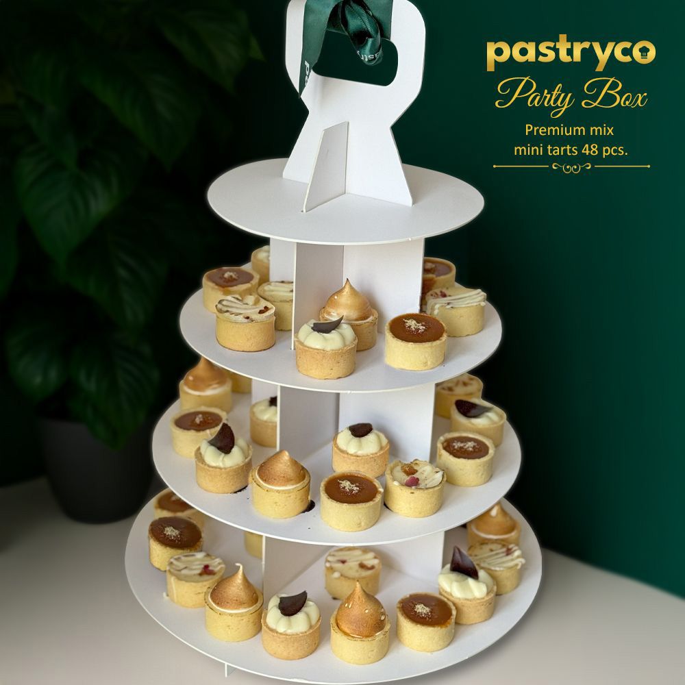 PB02 Mini Premium Mix Tarts | Party Dessert Tower | Halal Certified