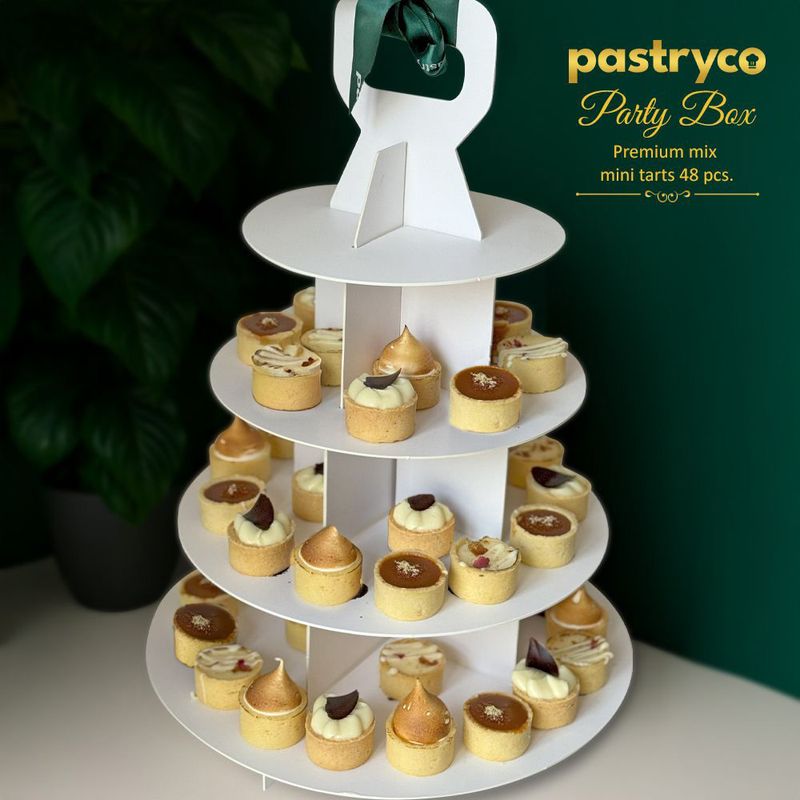 PB02 Mini Premium Mix Tarts | Party Dessert Tower | Halal Certified