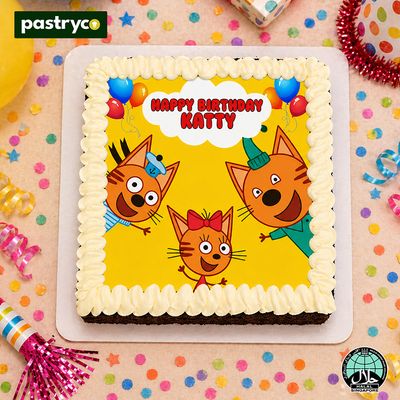 Kid-E-Cats Image Brownie Cake | Bon Bon Prints | Halal Certified