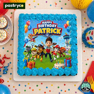 Paw Patrol Image Brownie Cake | Bon Bon Prints | Halal Certified